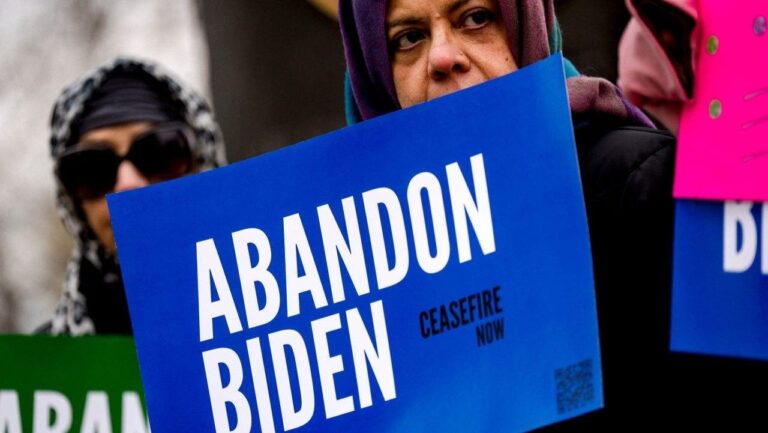 Pro-Palestinian group ‘Abandon Biden’ changes to ‘Abandon Harris’ ahead of election