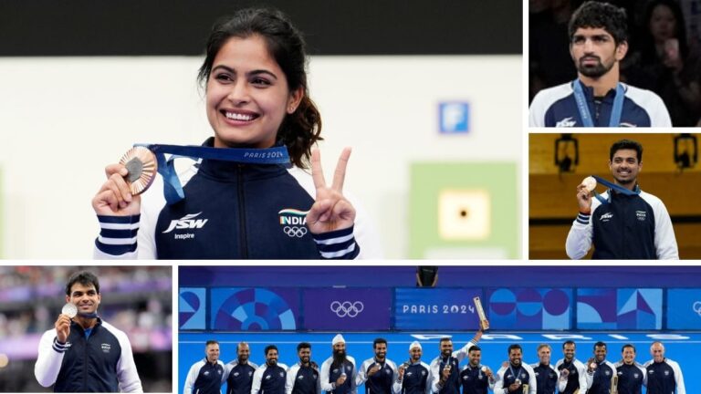 Manu Bhaker’s Double Bronze Headlines India’s 6-Medal Success in Paris, 6 Fall Just Short –