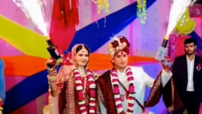 Watch: Groom Gets Injured As Sparkler Gun Explodes On Stage – News18